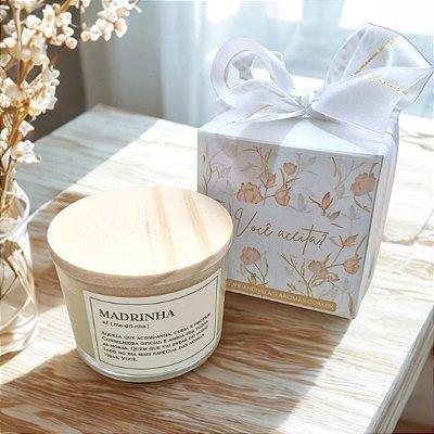 Vela Convite Madrinha Casamento