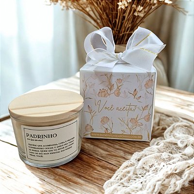 Vela Convite Padrinho de casamento