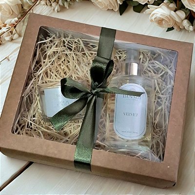 Kit Presente| Vela 100g+home spray 250ml