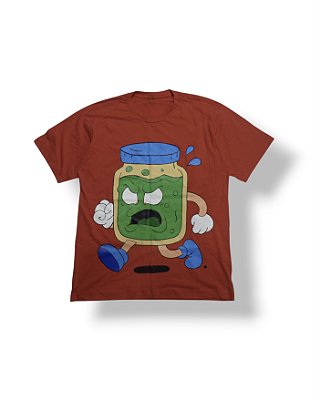 Camiseta Estranha - Estampa Pintada à Mão - 1 de 1