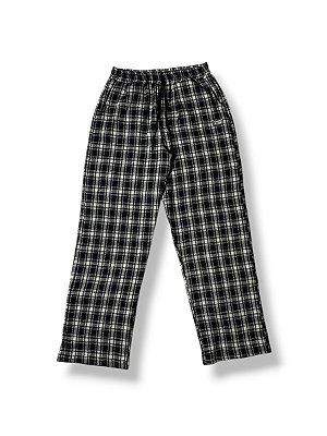 Calça Reta Flanela Xadrez