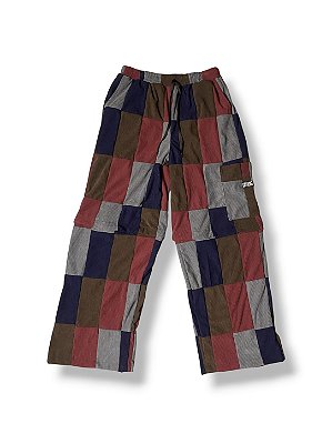 Calça Patchwork Veludo Cotelê - Vira Bermuda - 1 de 1