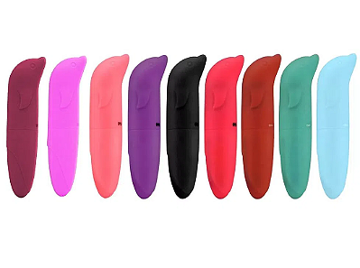 Vibrador Ponto G Aveludado com formato golfinho - Sexy Import