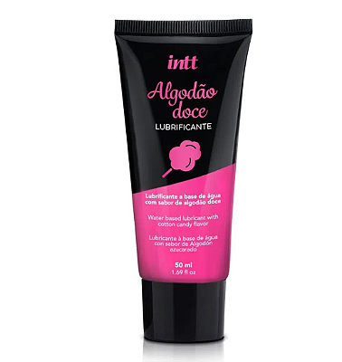 Lubrificante A Base de água Sabor Algodão Doce 50ml - Intt
