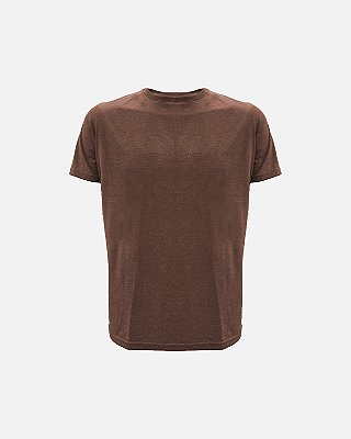 Camiseta JUST GO Slim Marrom