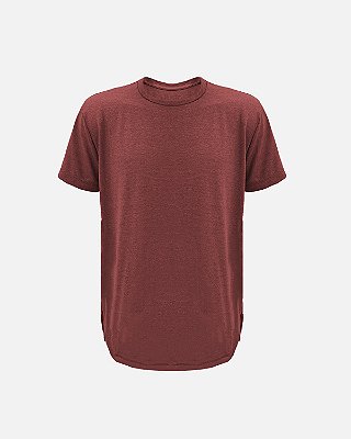 Camiseta JUST GO Long Mescla Vinho