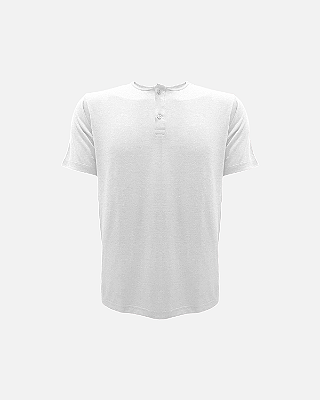 Camiseta JUST GO Henley Branca