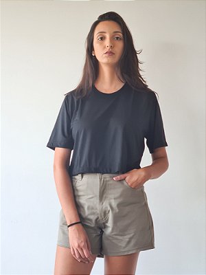 Cropped JUST Over Preto