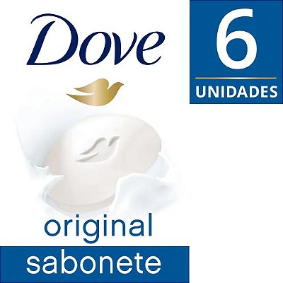 Kit DOVE com 6 sabonetes Em Barra de 90g