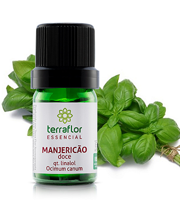 ÓLEO ESSENCIAL MANJERICAO DOCE QT. LINALOL