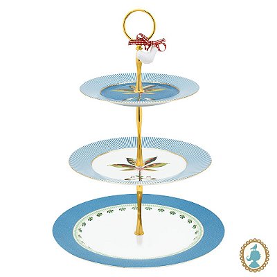 Prato para Doces 3 Andares azul - La Majorelle