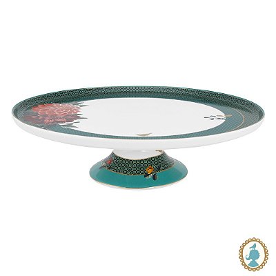 Prato p/ Bolo Big Flower Verde - Winter Wonderland