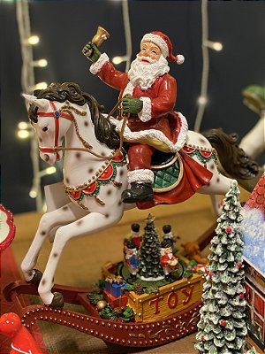 NOEL NO CAVALO COM LUZ E MUSICA