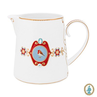 Jarra Medallion Branco - Love Birds