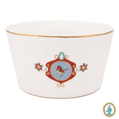 Tigela 20 Medallion Branco - Love Birds