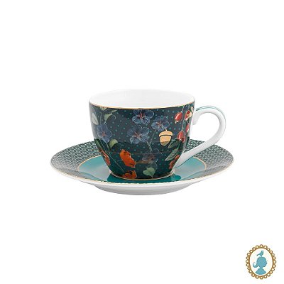 Xícara de Cafezinho Overall Azul - Winter Wonderland