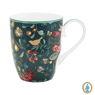Caneca Grande Overall Azul - Winter Wonderland