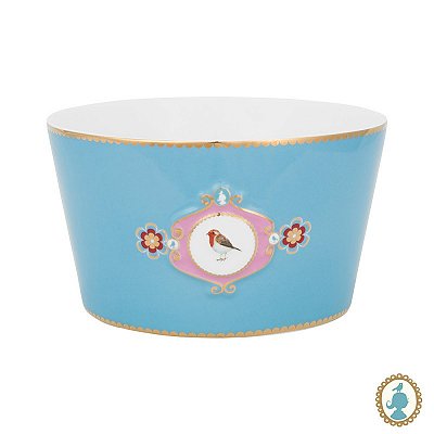 Tigela 15 Medallion Azul - Love Birds