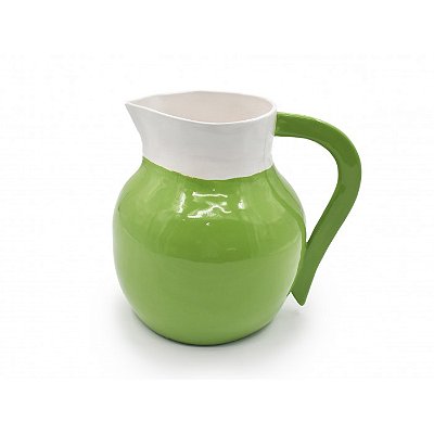 Jarra bojuda verde e branca