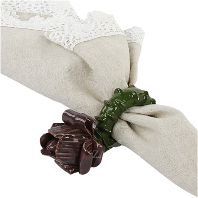 ANEL DE GUARDANAPO CORAÇÃO DE BANANEIRA