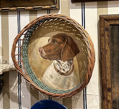 Cesto M com desenho de cachorro