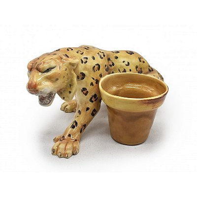 ONÇA COM VASO OCRE MOCA
