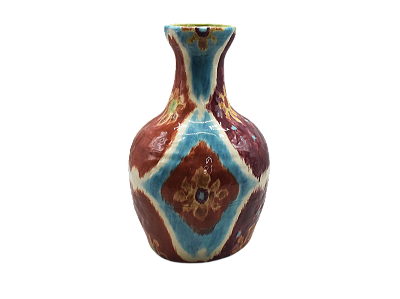 Vaso garrafa Ikat colorido