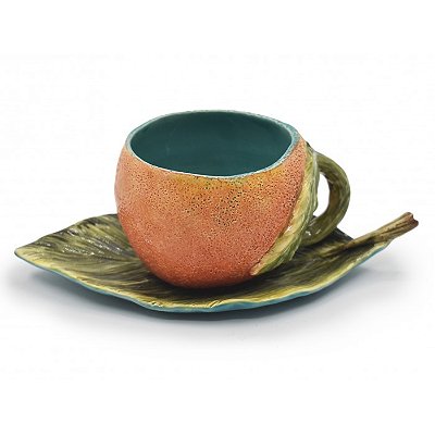 XÍCARA ESTILIZADA G DE LARANJA