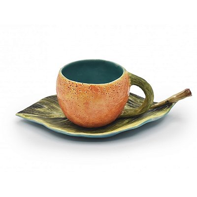 XÍCARA ESTILIZADA P DE LARANJA