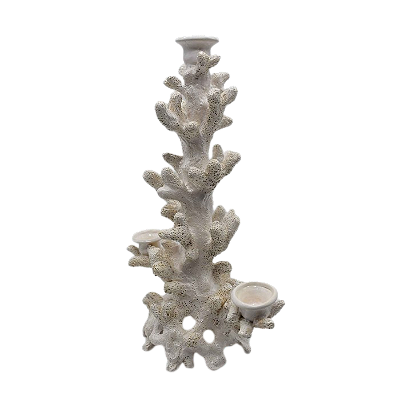 Castiçal de coral branco