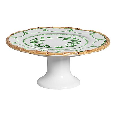 PORTA TORTA COLORFULL HANDMADE VERDE C/ PE