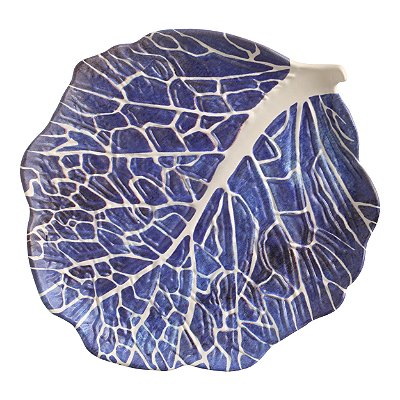 Sousplat Couve Matte Azul