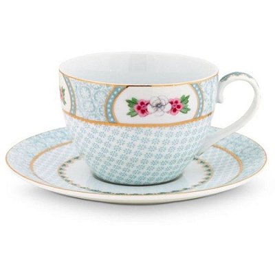 Xícara de Chá Branca - Blushing Birds