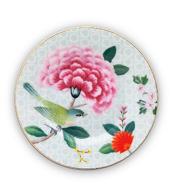 Prato Petit Four Branco - Blushing Birds