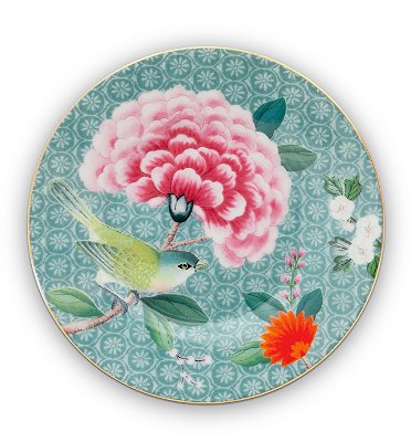 Prato Petit Four Azul - Blushing Birds