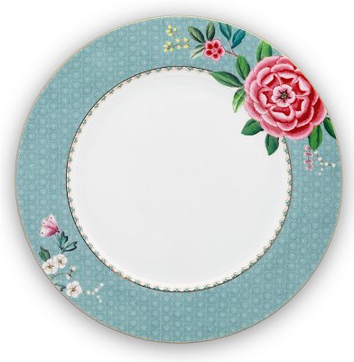 PRATO DE JANTAR AZUL - BLUSHING BIRDS