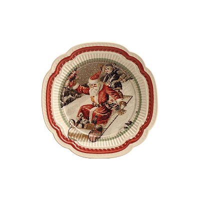 Pratos sobremesa Santa Claus 1