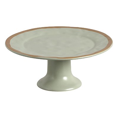 PORTA TORTA C/ PE VERDE C/ FILETE AMASSADA