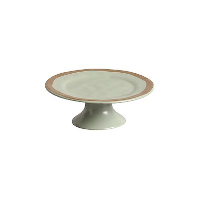 PORTA PETIT FOUR VERDE C/ FILETE AMASSADA