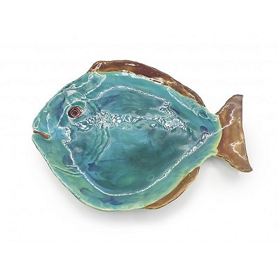 SOUSPLAT DE PEIXE AMASSADO BORDA AMARELO ALABASTRO