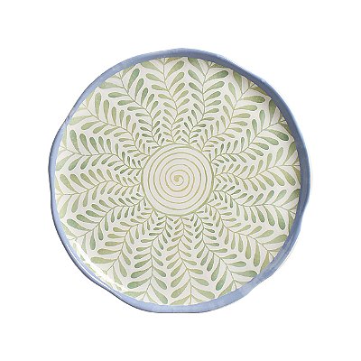 Pratos rasos verdes Espiral