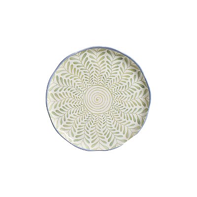 Pratos de sobremesa verde Espiral