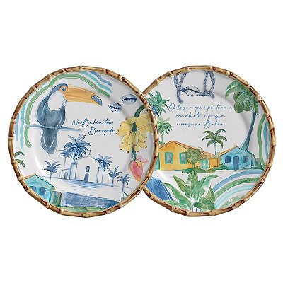 PRATOS DE SOBREMESA BRISAS DA BAHIA