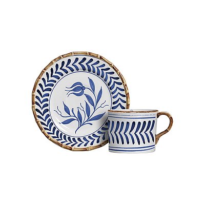 XÌCARAS DE CHÁ COLORFUL HANDMADE AZUL