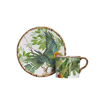 XÍCARAS DE CHÁ GREEN PARROT