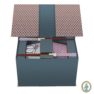 Set/2 Tigela 15 & Chopsticks Oriental Azul - Flower Festival