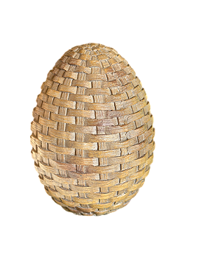 Ovo decorativo de resina