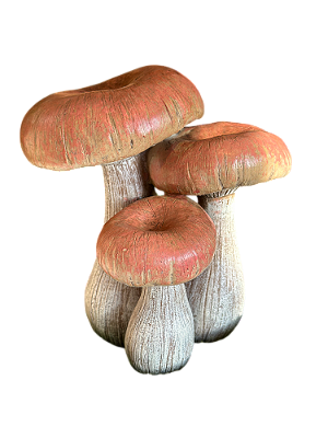 Cogumelo decorativo de resina