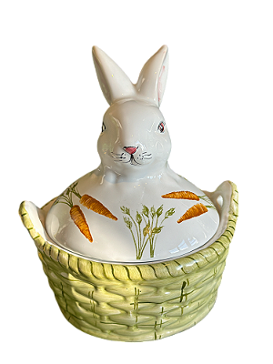 Compoteira de Coelho com cenouras