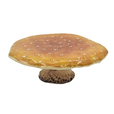 Prato de bolo Cogumelo amarelo